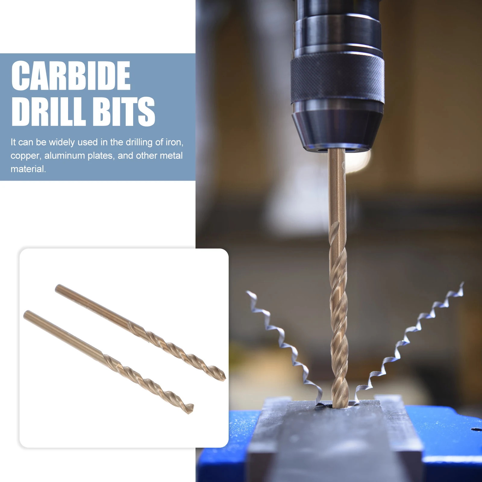 

2pcs 3.2mm Speed Steel Metal Drill Bits Tools for Hard Masonry Carbide Precision Carbide Drill Bits Set Machining Solutions