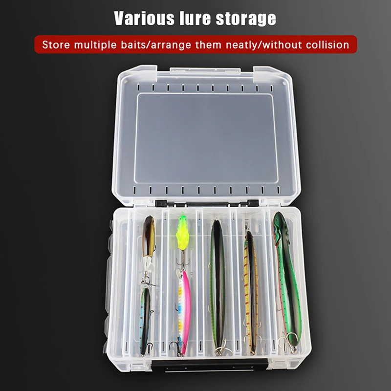 10/14/18 Compartment Double Sided Large Fishing Tackle Box For Storage Big Baits Sea Fishing Lure High Quality Fishing Box