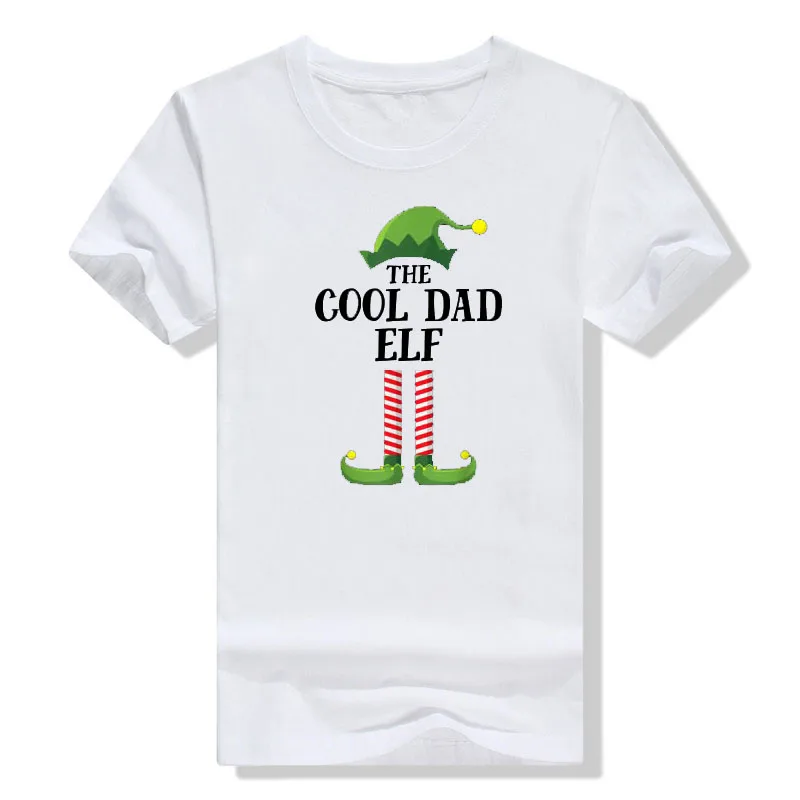 Mommy Mama Cool Dad Elf Matching Family Group Christmas Party T-Shirt Gifts Mom Daddy Cute Xmas Costume Graphic Tee Y2k Tops