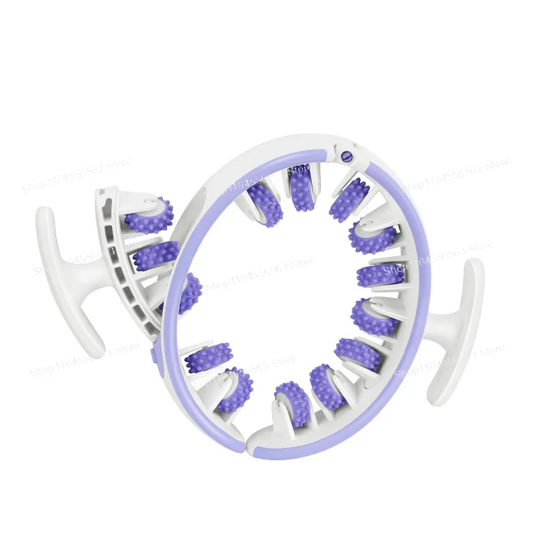 أسطوانة تدليك العضلات الكهربائية على شكل حلقة، مدلك ساق محمول لليوجا واللياقة البدنية والتخسيس وعلاج الأنسجة العميقة، عضلة محمولة
