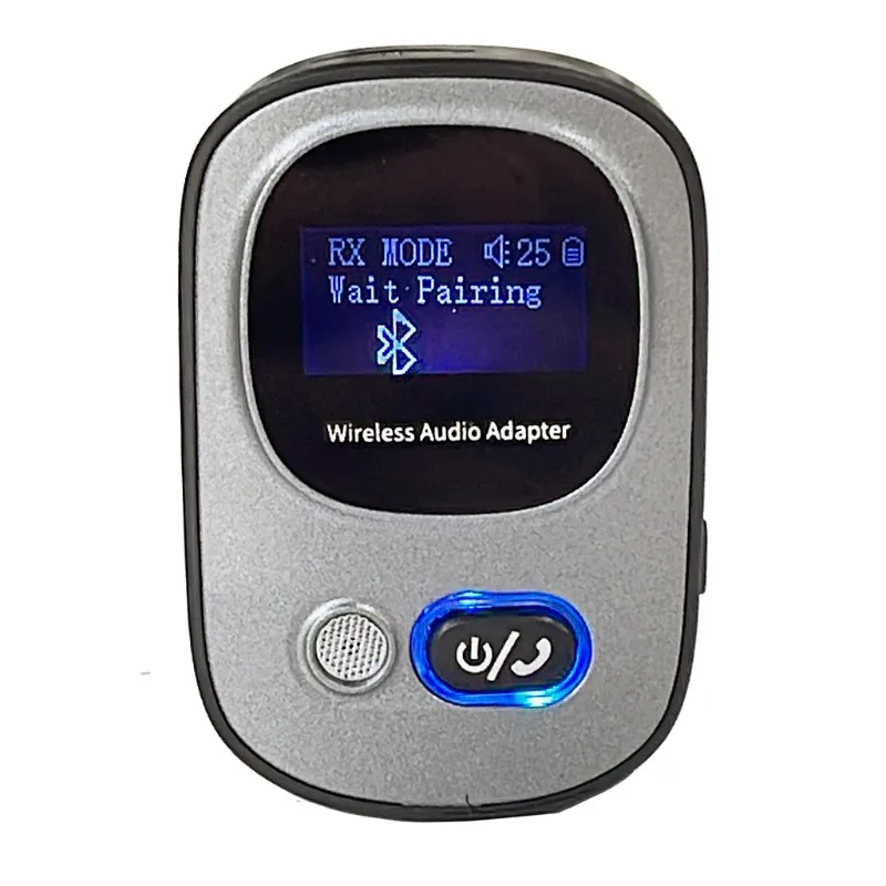 T68 New 5.3 Bluetooth Adapter, Receiver Bluetooth Transmitter LCD Liquid Crystal Display TF Playback MP3