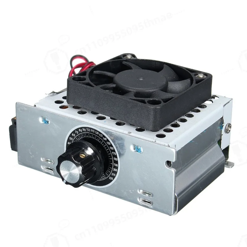 4000W Industrial SCR Voltage Regulator with Shell, 220V AC Temperature Speed Adjuster for AC Motor