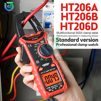 HT206A HT206B HT206D 600A AC/DC Digital Clamp Meter for Measuring AC/DC VoltageNCV Temperature Clamp Multimeter