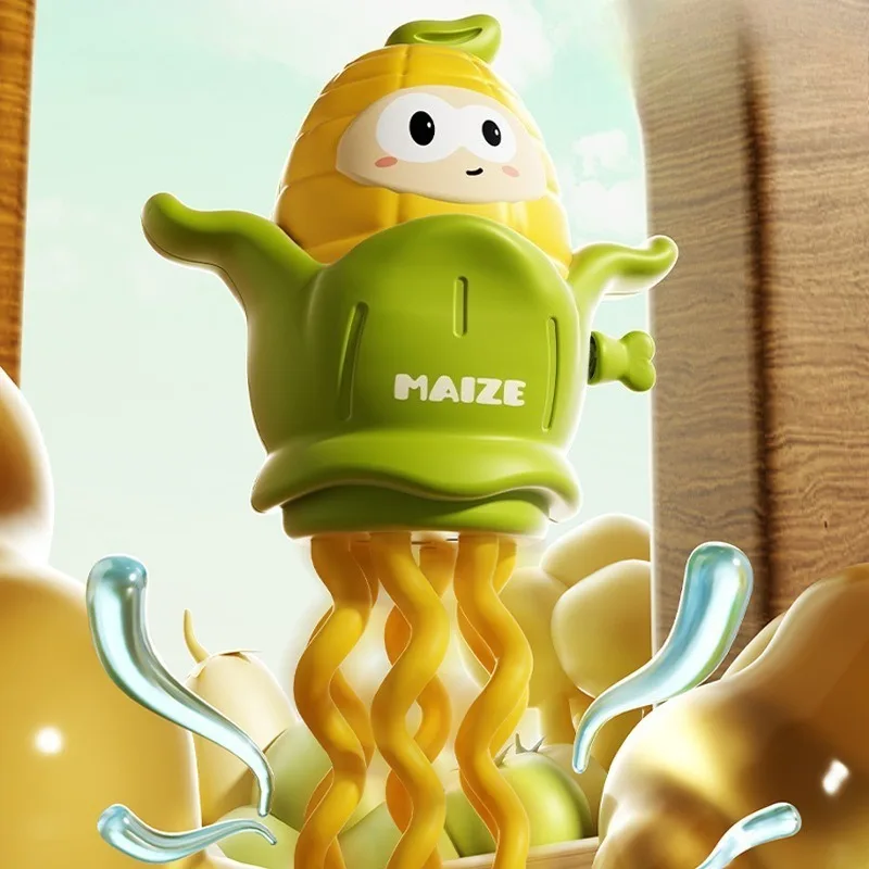 Broma mágica de maíz con giro, regalos divertidos para fiesta, adornos de decoración del hogar, regalo de Año Nuevo, Navidad, brillo, un día sombrío