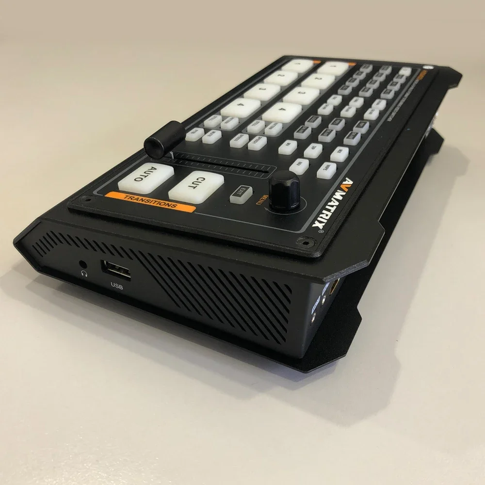 NEW Avmatrix HVS0402U NEW 4 Channel HD-MI Video Switcher Live Atreaming Qith Luma Key Chroma Key Downstream Key FTB/ PIP for Tal