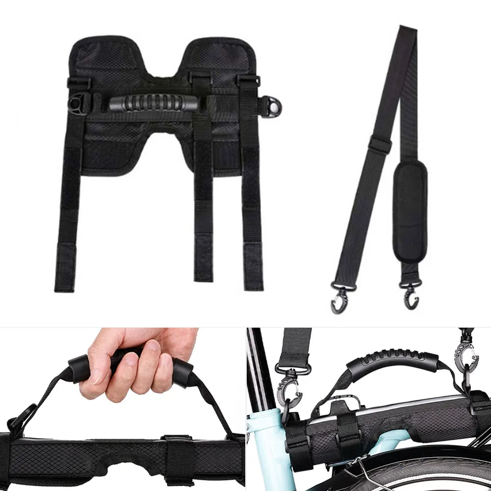 

Портативный ремень для переноски складного велосипеда, регулируемая длина 87-140 см, максимальный диаметр обмотки 6 см, для ежедневных поездок на работу, для складных велосипедов