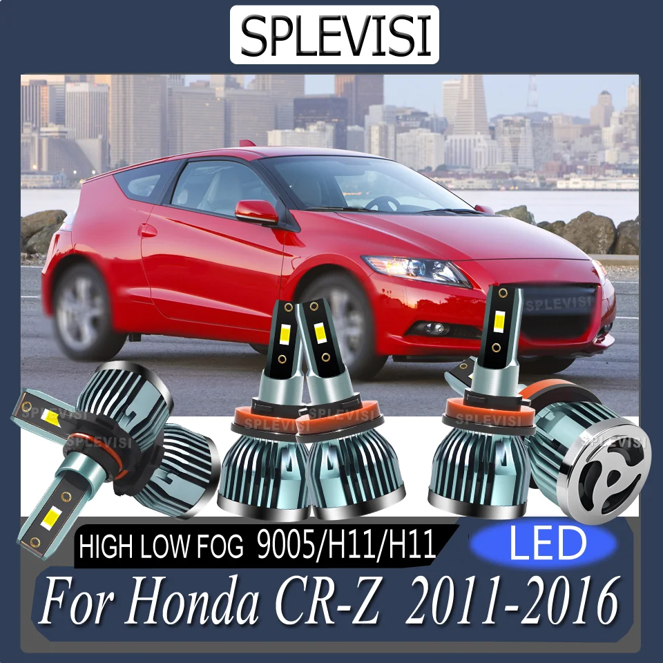

12v Enhanced Visibility Hassle-Free Assembly LED Headlight high low beam foglight For Honda CR-Z 2011 2012 2013 2014 2015 2016