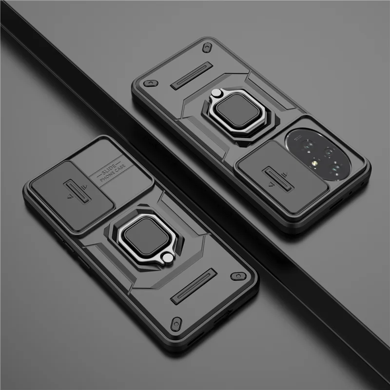 

For Honor 200 5G Cover For Honor 200 Case 6.7 inch Lens Sliding Window Protector Armor Shockproof Holder Magnetic Bumper