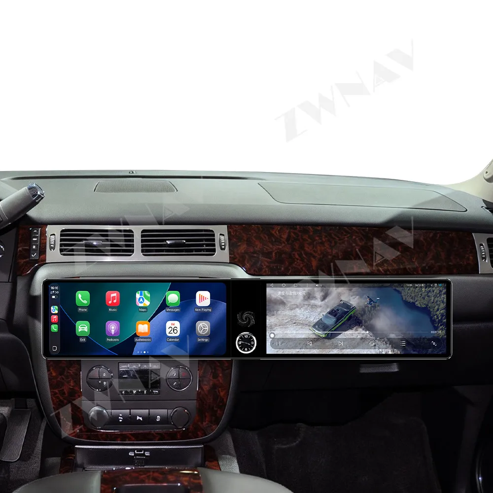 

Qualcomm 8 core dual 12.3” For GMC Yukon 2007-2012 Android 13 GPS navigation carplay multimedia player radio wireless head unit