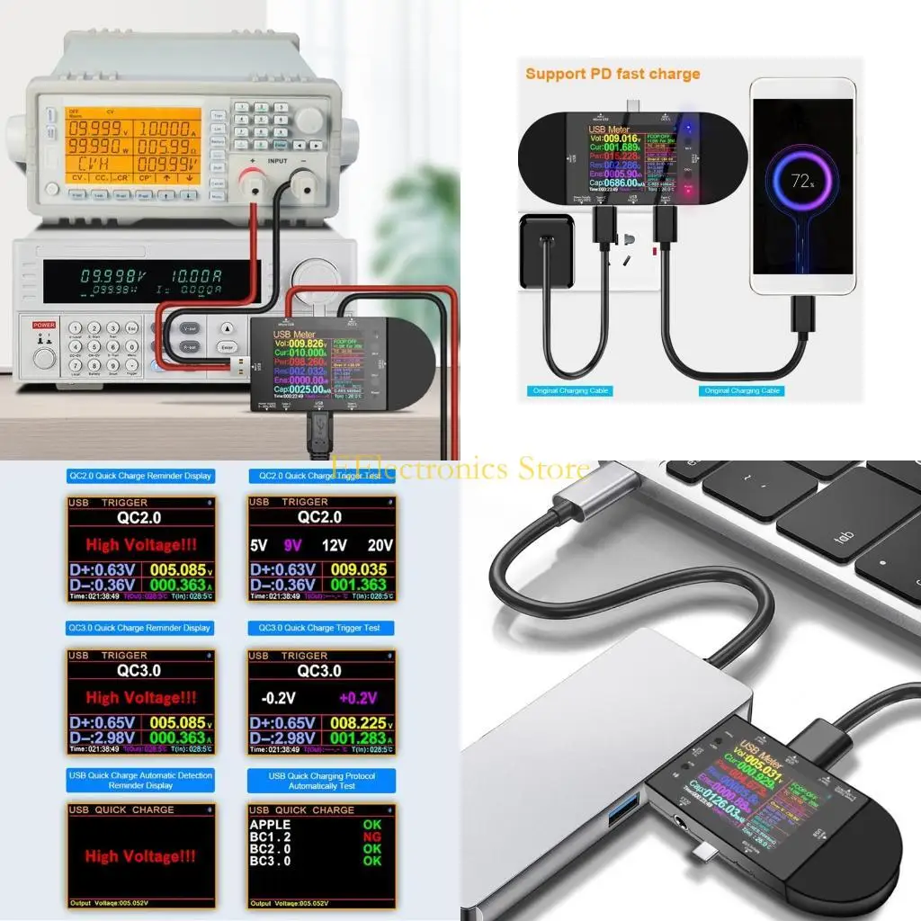 

B03C UD24 Многофункциональный USB-тестер цифровой вольтметр Ammeter Meter