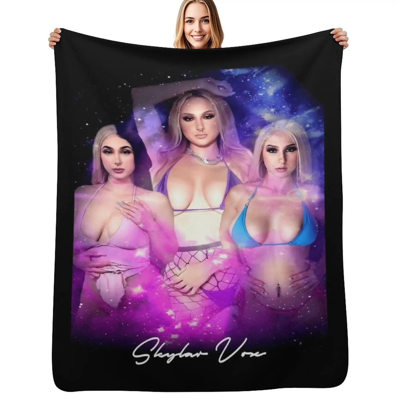 

Skylar Vox Throw Blanket Stylish Warm Blanket for Living Room Bedroom