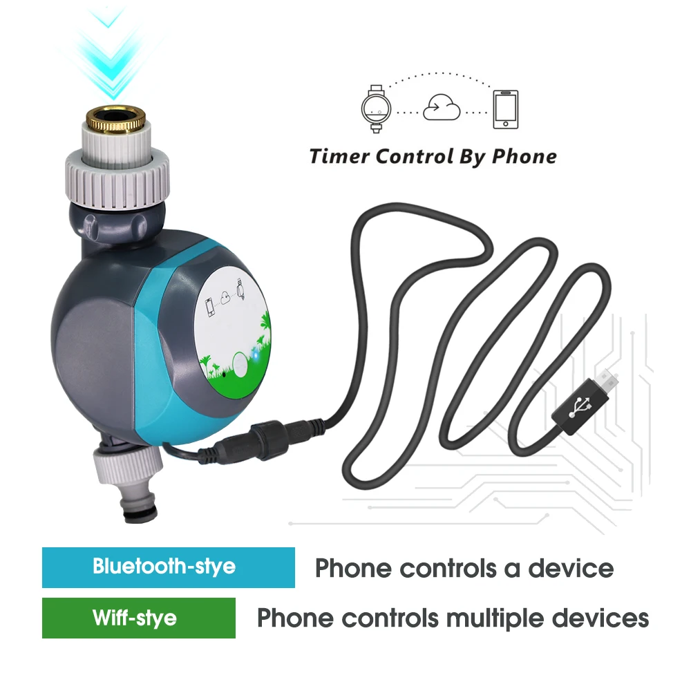 1PC WIFI Bluetooth-Compatible Garden Water Timer Mobile Phone Remote Drip Controller Irrigation Equipment Tuya/Smartlife Supplie