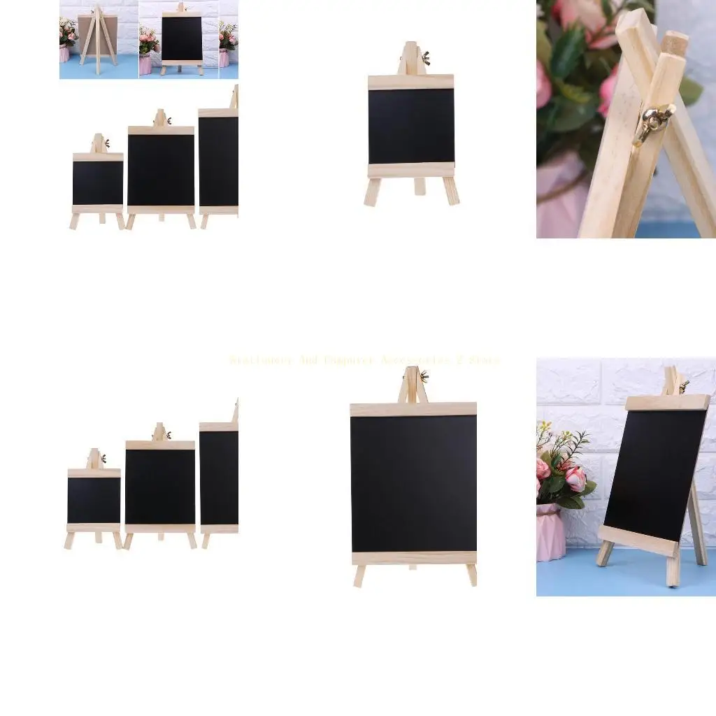 لافتة سبورات مكتبية مع حامل قابل للطي، علامات ملصقات طعام صغيرة للسبورات السوداء