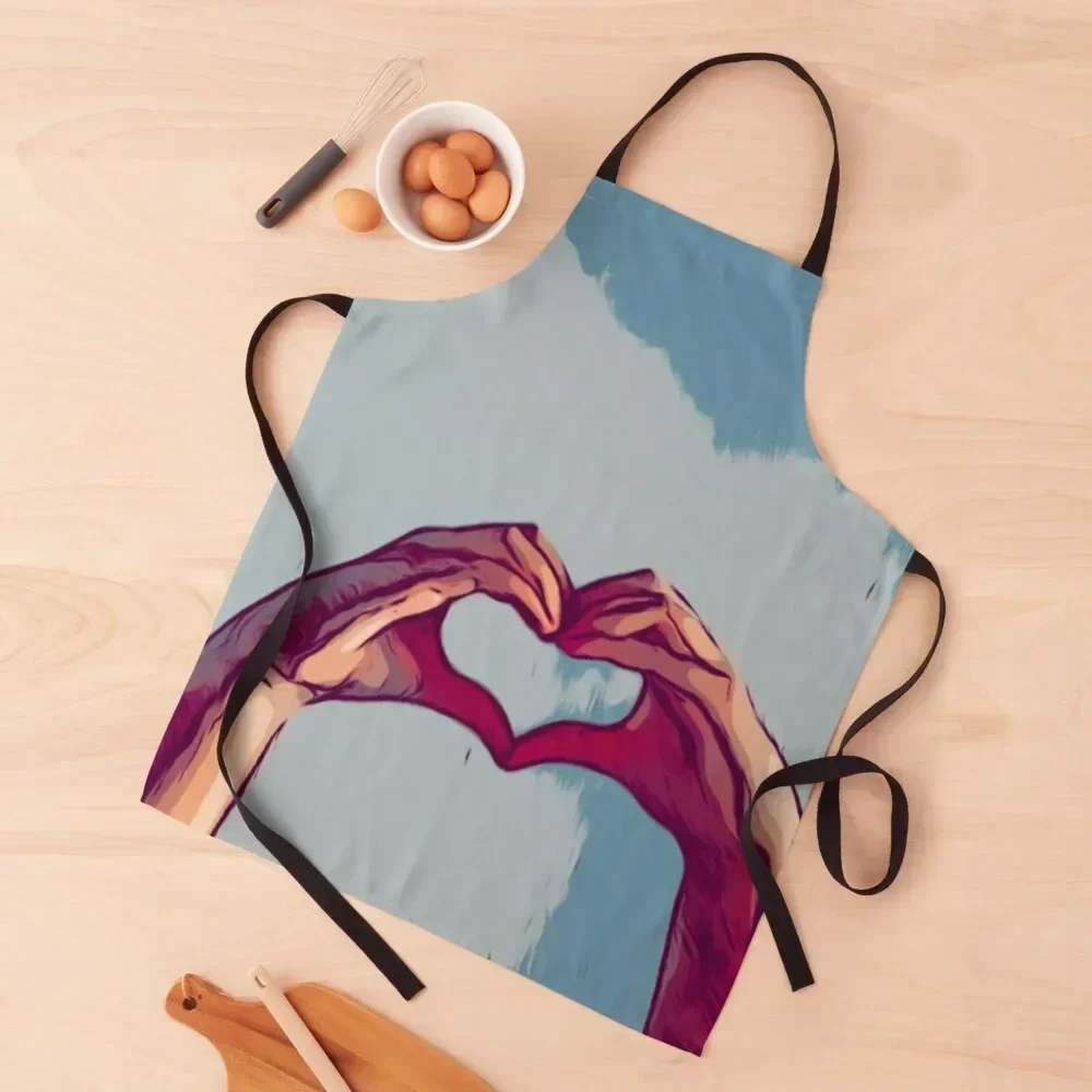 

Cute Hand Heart Apron For Girl Novelties Kitchen And Home Kitchen For Man Apron