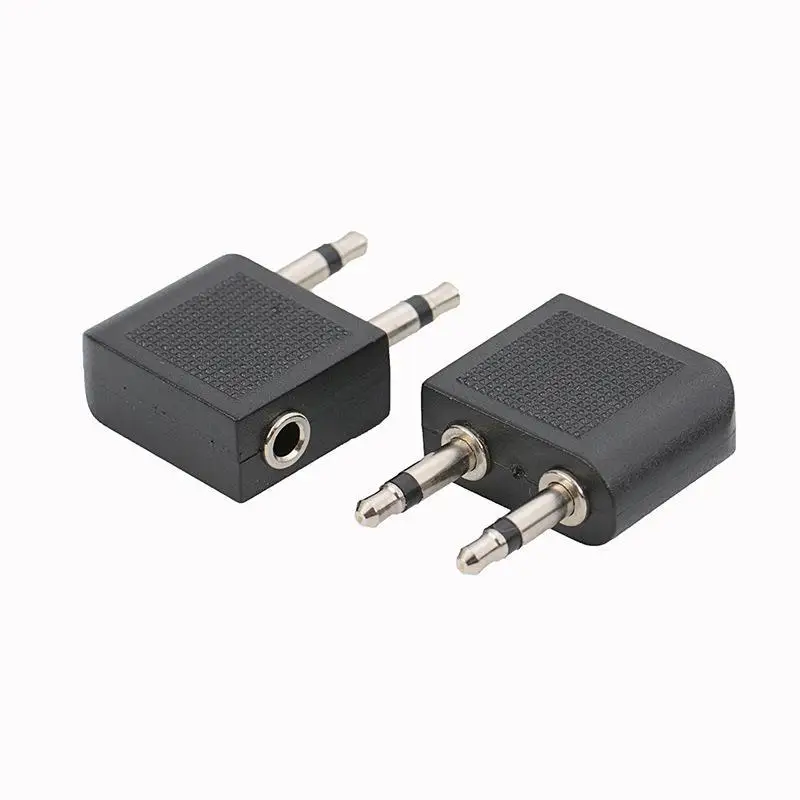 Product Name: Aviation Headphone Adapter 3.5mm Female to Dual 3.5mm Male 1 to 2 Airplane Audio Splitter Connector