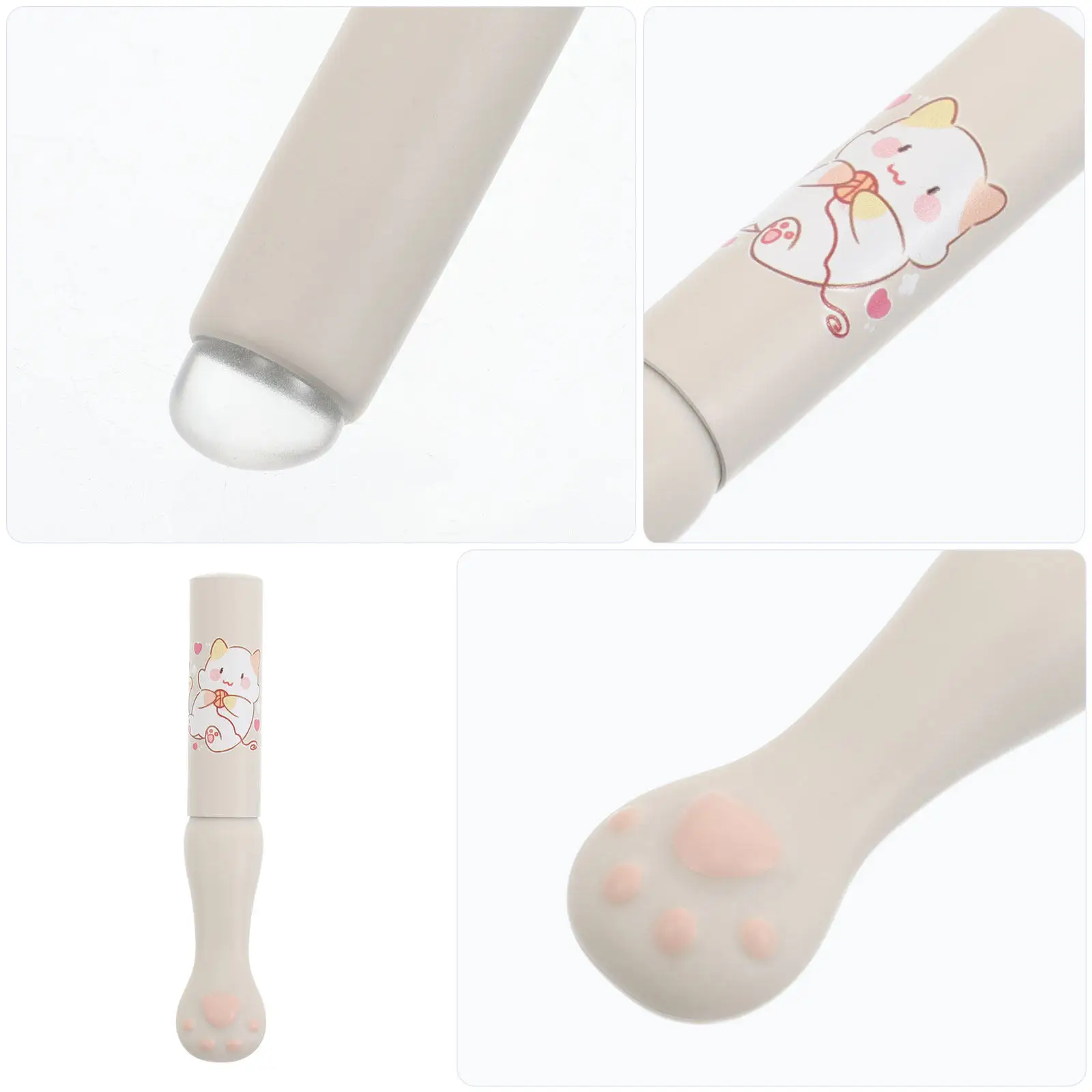 Silicone Cat Claw Lip Brush Cute Paw Design for Smooth Even Application Lidded Reusable Makeup Applicator Portable Lip Gloss and