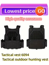 Yakedreally gilet tattico da caccia 6094 gilet tattico con taglio laser a luce staccabile rapida Black gear carry Tactical Vest