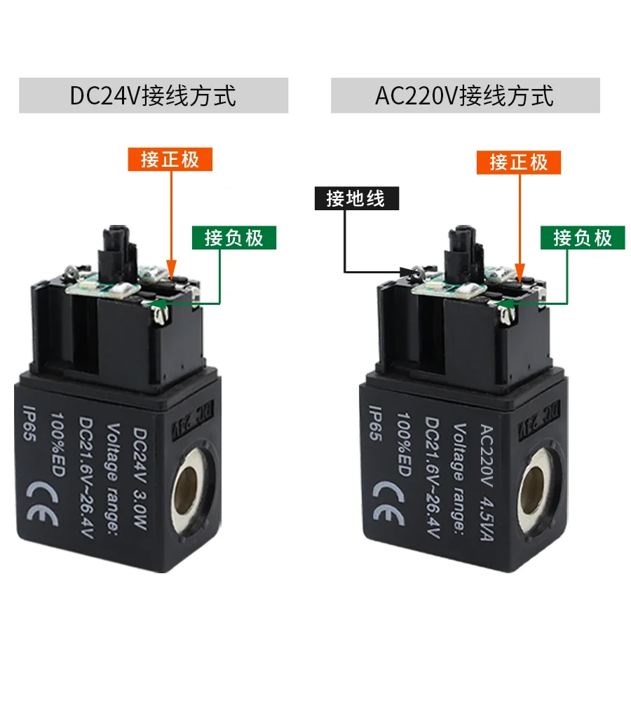 4M210-08 Pneumatic Electromagnetic Control Valve 220V 24V Coil 4M310-08/10