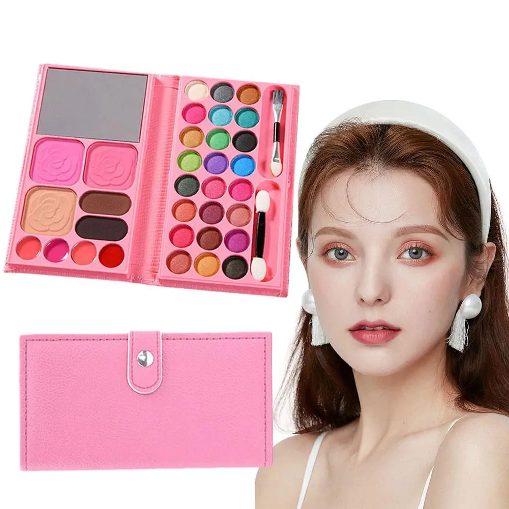 Multi-Functioneel Oogschaduwpalet 33 Kleuren Blush Oogschaduw Mat Palet Gezicht Markeerstift Glanzende Cosmetica Met Hoge Capaciteit Pa I1r8