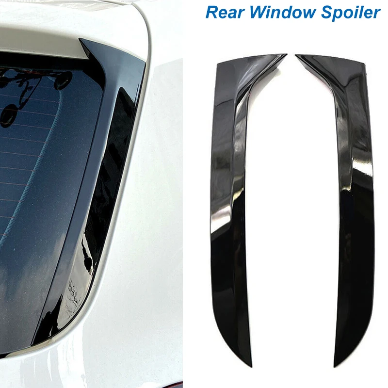 2pcs Set Rear Window Side Spoiler Canard Splitter Trim Replacement fit for VW Tiguan MK1 2007-2016 2015 2014 2013 2012 2011 2010