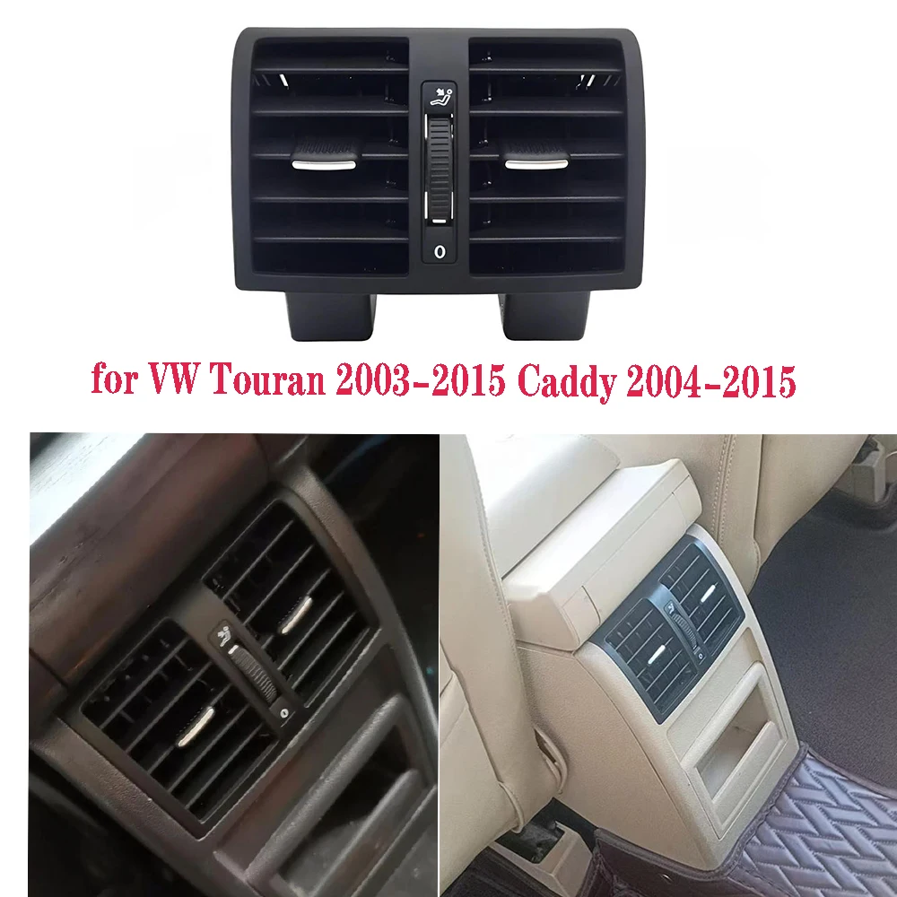 

Для VW Touran 2003-2015 Caddy 2004-2015 кондиционер, вентиляционное отверстие, автомобильное заднее вентиляционное отверстие для кондиционера переменного тока 1TD819203A