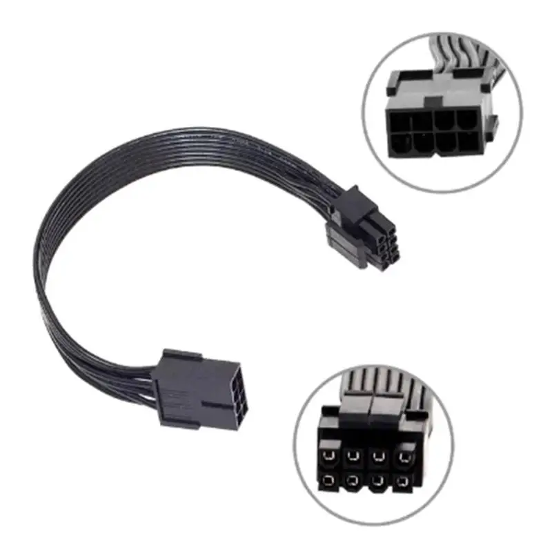 

652F CPU 8Pin Female to 4+4 Male Power Extension Cable for Computer Mainboard 8Pins to 4+4Pins
