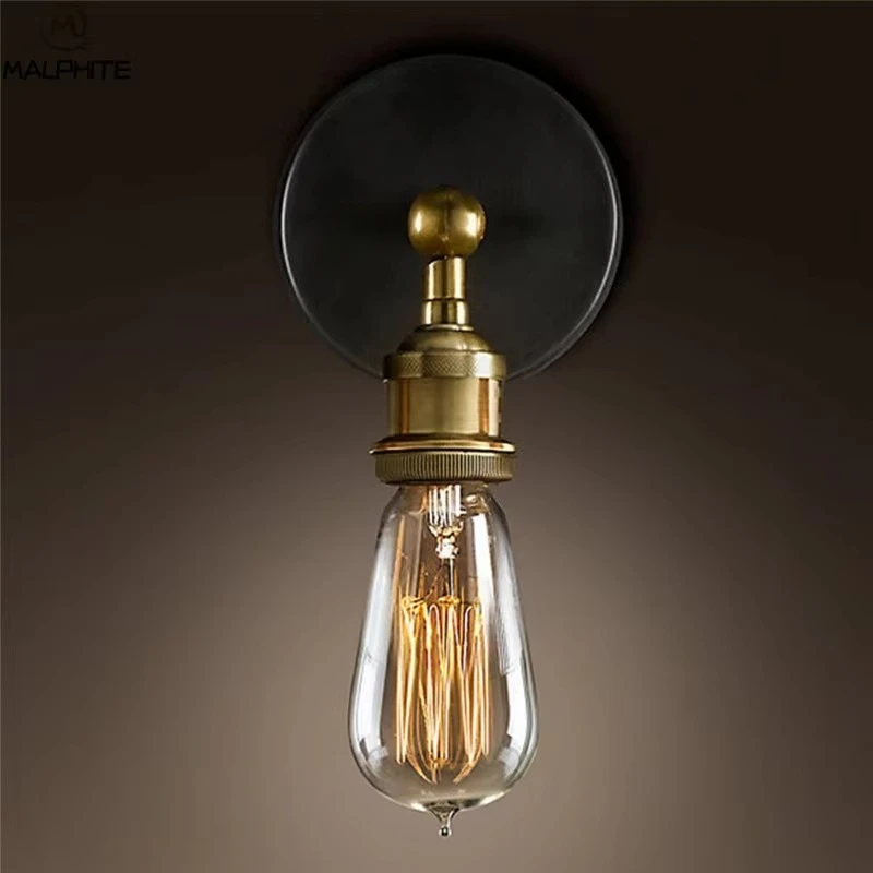 Nordic Retro Sconce Wall Lamps Vintage Loft Lights E27 Industrial Home Deco Indoor Lighting Aisle Loft Fixtures Luminaria