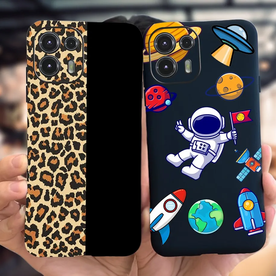 Para Motorola Edge 20 Lite funda Popular leopardo astronauta delgada mate teléfono cubierta suave para Motorola Edge 20 Fusion XT2139-1 Fundas