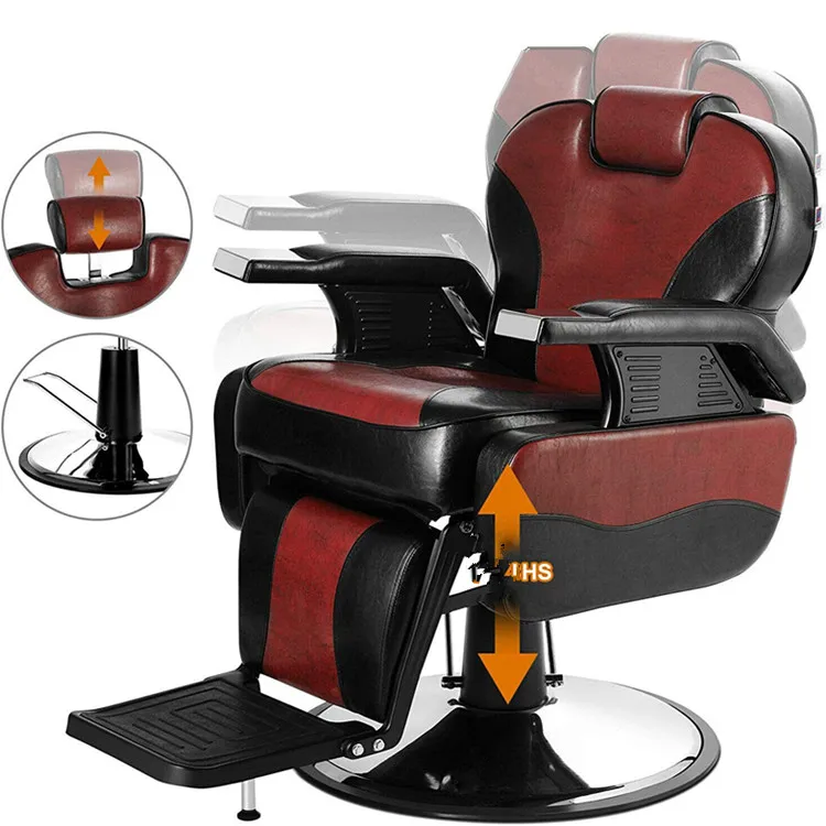 New Design Accepts Hairdressing Salon Custom Logo Haircut Chair High Rebound Rotating Multi-functional Haircut Salon Chair