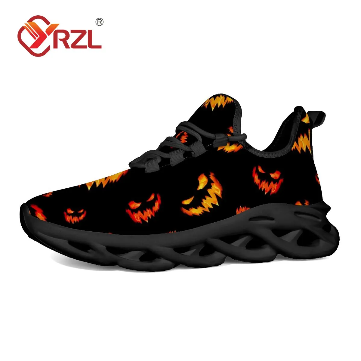 

YRZL Men's Sneakers Lightweight Anti-Slip Comfortable Walking Halloween Sports Sneakers 2025 Wear-Resistant Casual Shoes For Men