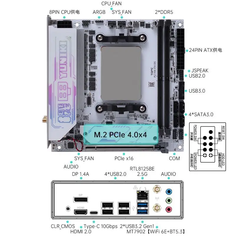 Ryzen3 4100搭載　mini-ITX Minisforum Unveils Powerful ITX Mini PC with 13th Gen Core HX and