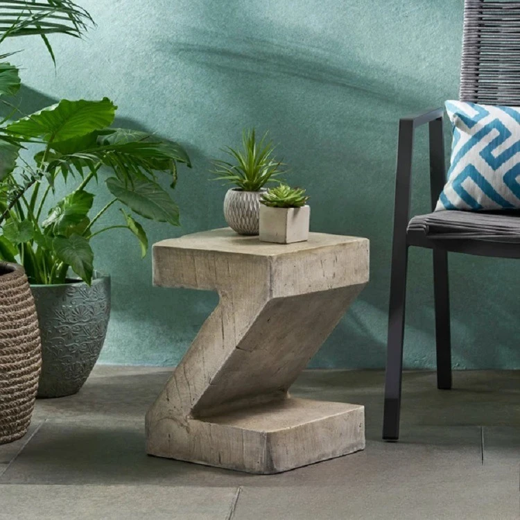 

Extremely simple art design side table living room coffee table Nordic retro cafe industrial wind wabi sofa