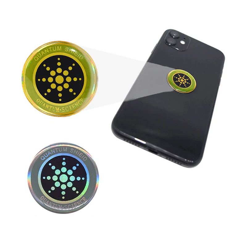 28mm x 28mm Universal Anti-Radiation Stickers Mobile Phone Round Quantum Shield Sticker for PC Laptop EMF Protection Sticker