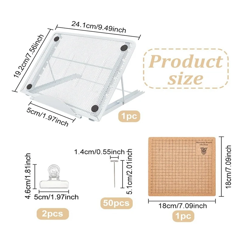 Juego de tablero de encaje de 8x8 pulgadas, tableros y pines de encaje con soporte ajustable, suministros de herramientas de encaje, tablero auxiliar para manualidades de tejer