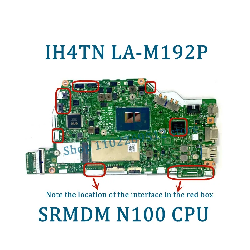 IH4TN LA-M192P Mainboard NBVYJ11006 High Quality For Acer Laptop Motherboard With N100/I3-N305 CPU 100% Full Tested Working Well