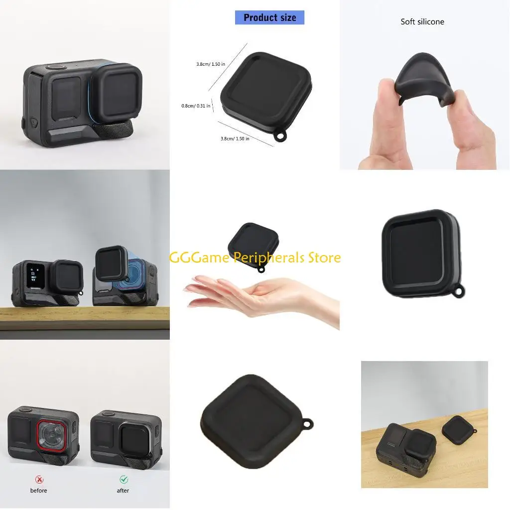 

U55B Silicone Lens Guard Ensuring Optimaled Scratches Resistant For For 360 Camera 1 2 Camera Lens Guard