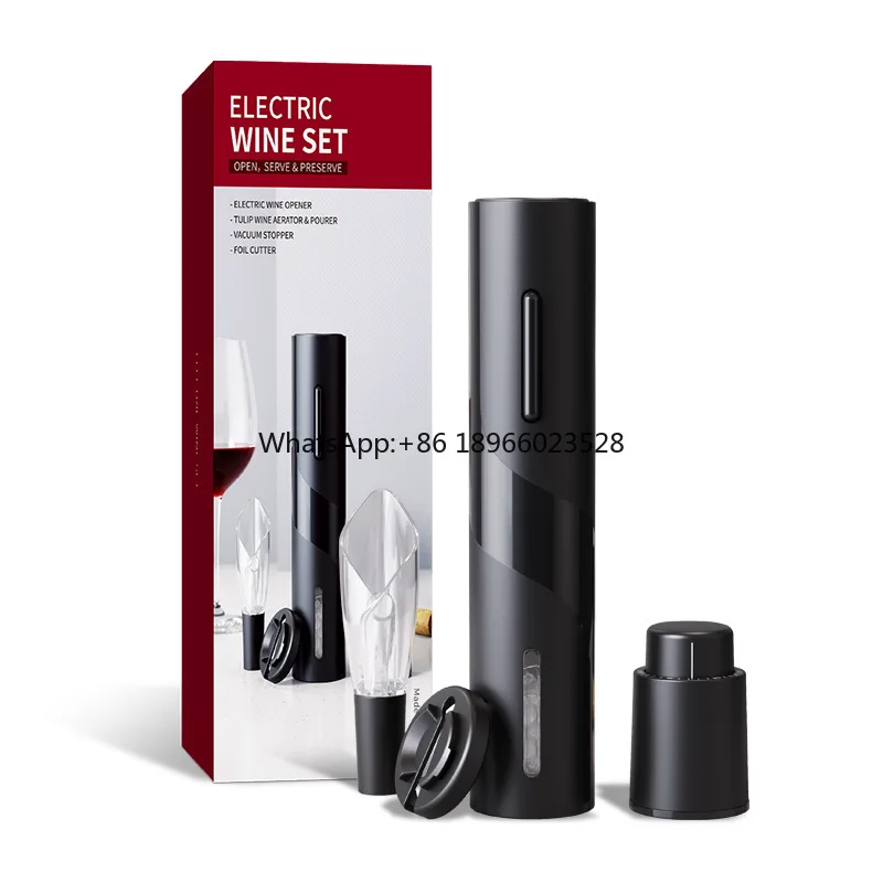 

Stainless Steel Electric Wine Opener Battery Bottle Opener Electric Corkscrew Wine Pull Wine Screwpull Cork Remover