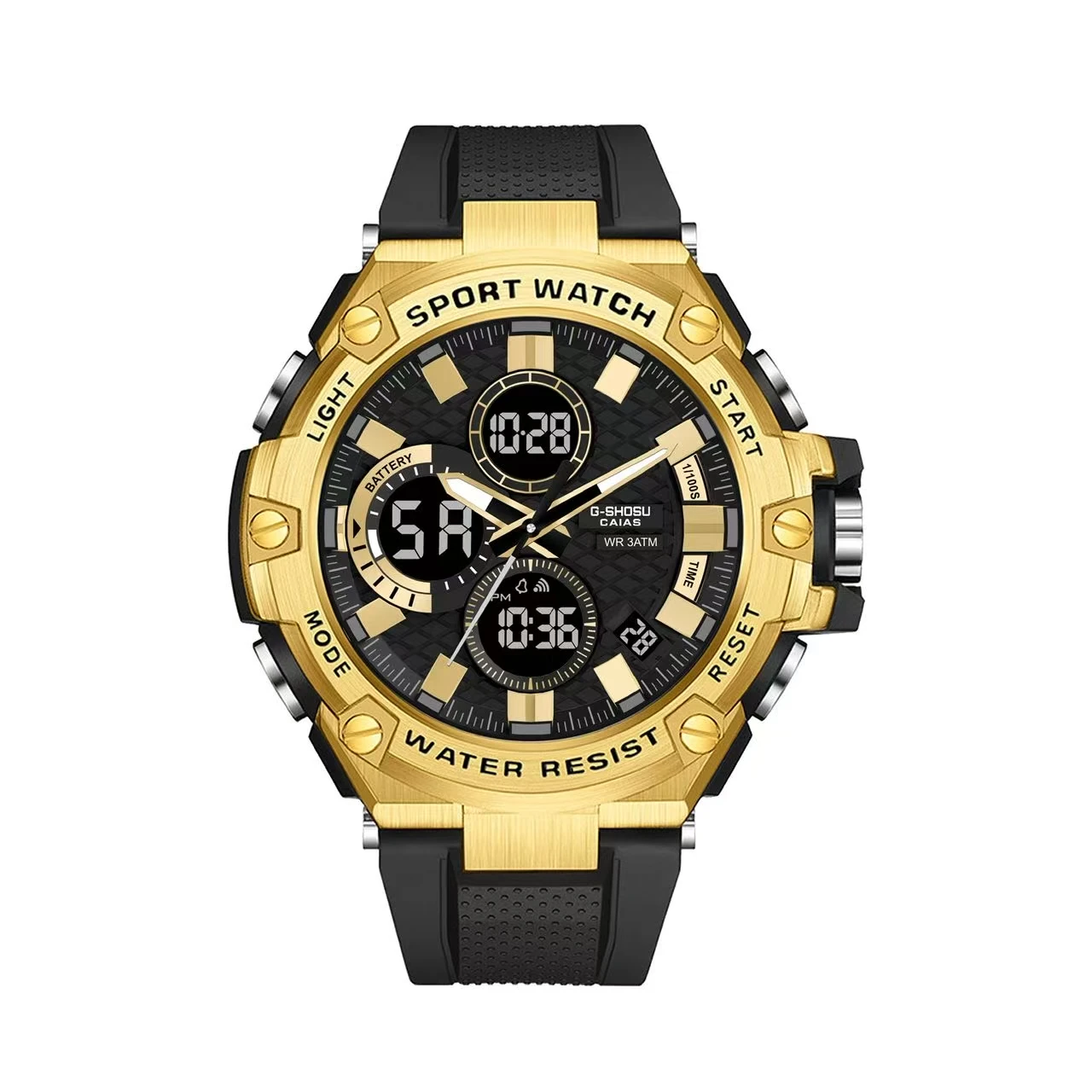 Orologio sportivo elettronico multifunzionale, il tuo partner sportivo perfetto. Disponibile in più colori per abbinare come ti piace.