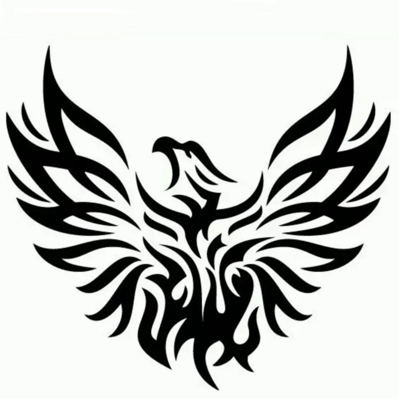 

6inch PHOENIX BIRD Tribal Flame Vinyl Decal Car Wall Window Sticker CHOOSE SIZE COLOR