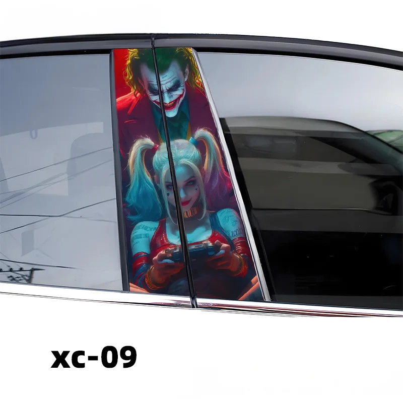 1 pz/2 pz Graffiti Funny Joker adesivi per Auto così seri decalcomanie in vinile per Auto impermeabili decorazione Anime per Automobile B-pillar