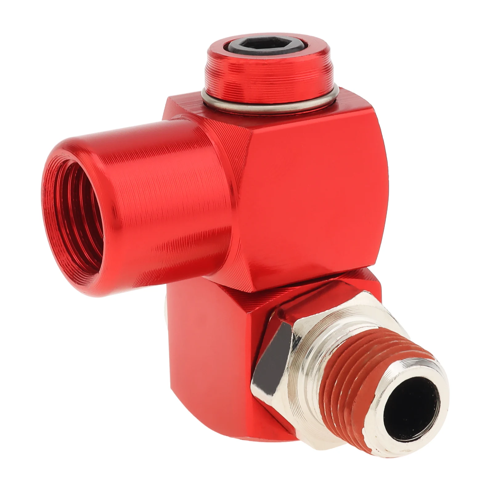 

1/4-Inch NPT 360 Degree Swivel Air Hose Connector Industrial Air Fittings Portable Air Tools Adapter, Swivel Air Hose Connector