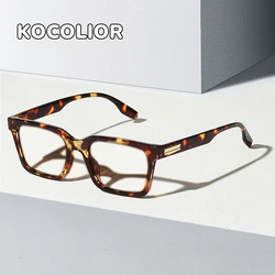 KOCOLIOR New Blue Light Blocking Photochromic Reading Glasses for Man and Woman Square Retro Presbyopic Glasses +2.25 +2.75 +3.0