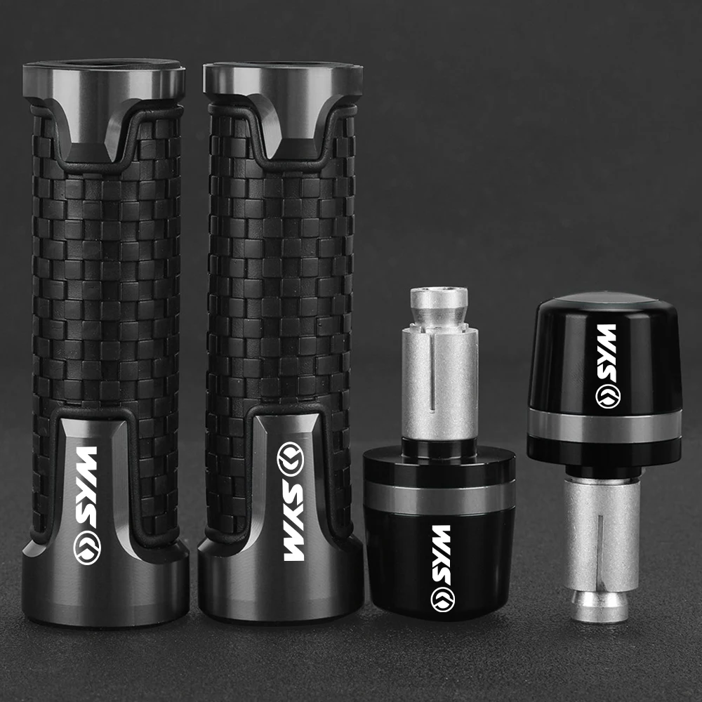 For SYM Maxsym 400 600i TL 500 Joyrides 300 Joymax GTS 250i 300i T3 Motorcycle 22mm Handlebar Grips Handle Bar Ends Plug Caps