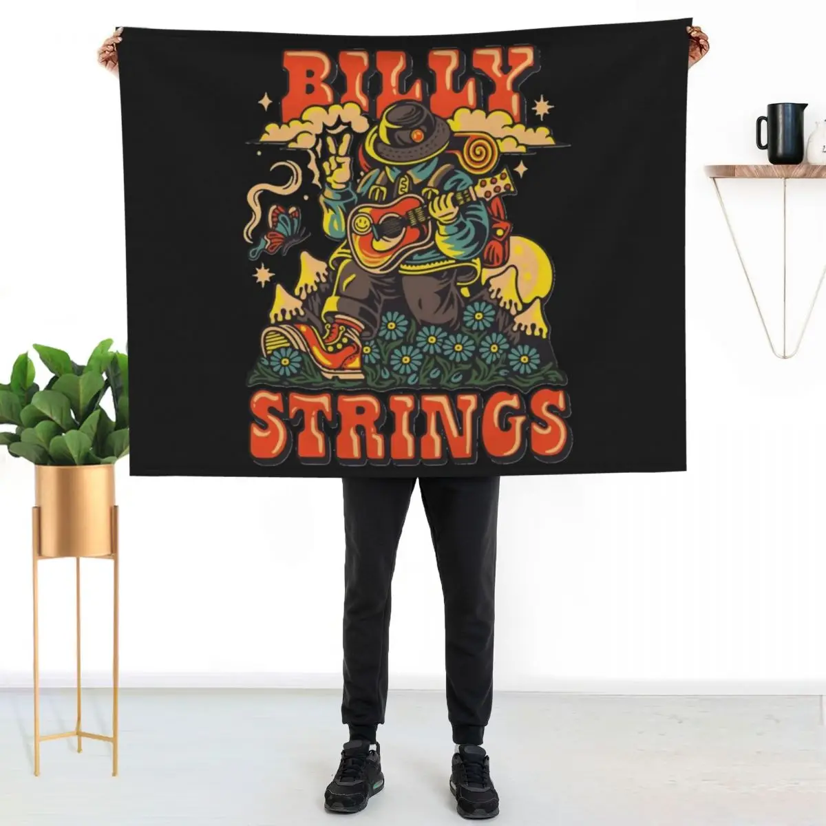 Billy strings fall winter Throw Blanket Beach Furrys Thermals For Travel anime Heavy Loose Blankets