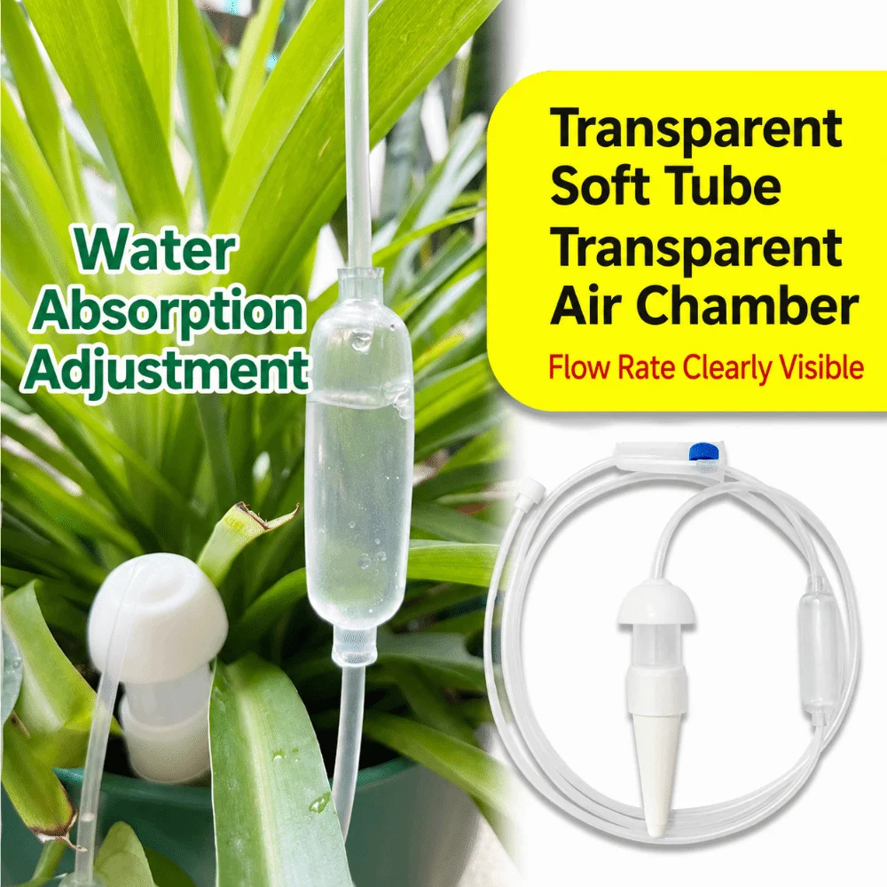 2pcs Adjustable Flow Automatic Watering System Water Saving Easy Installation Plant Irrigation System Self Watering