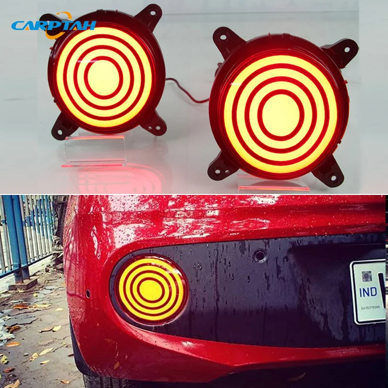 

Car LED 12V Rear Bumper Lamps For Hyundai I10 2017 2018 Fog Lamps Brake Turn Signal Reflector Indicators Taillights