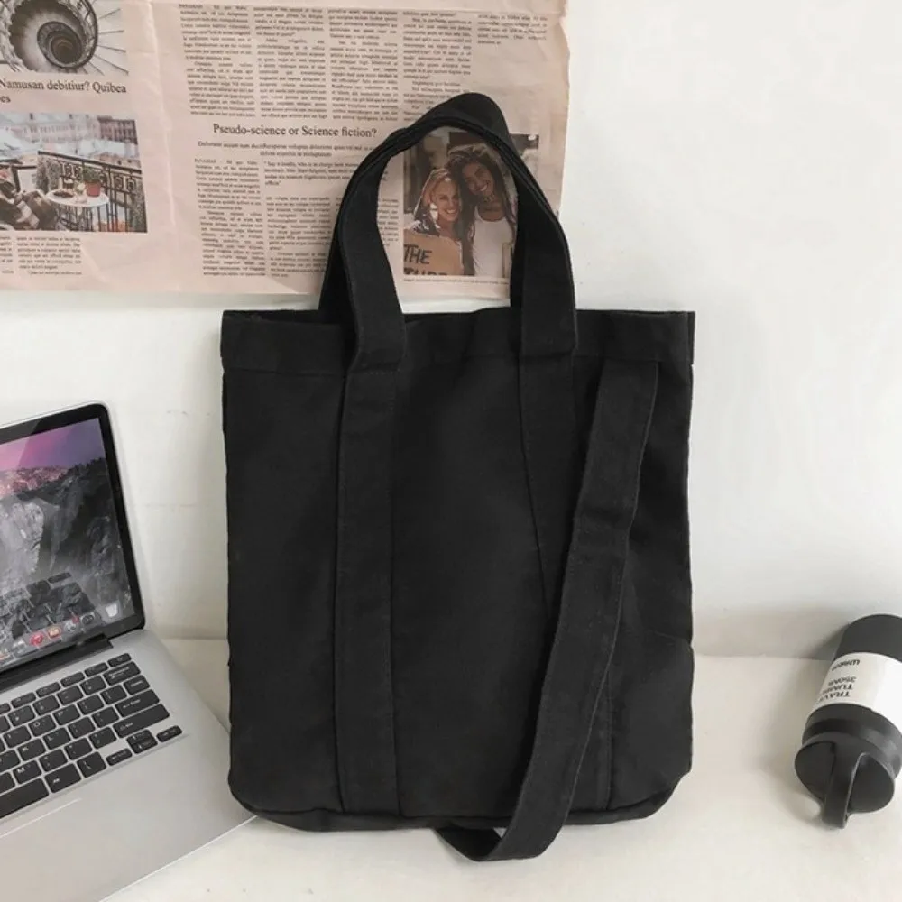 جديد قماش حقيبة كتف حقيبة بلون متعدد جيب حقيبة كروسبودي سعة كبيرة حقيبة يد الإناث طالبة