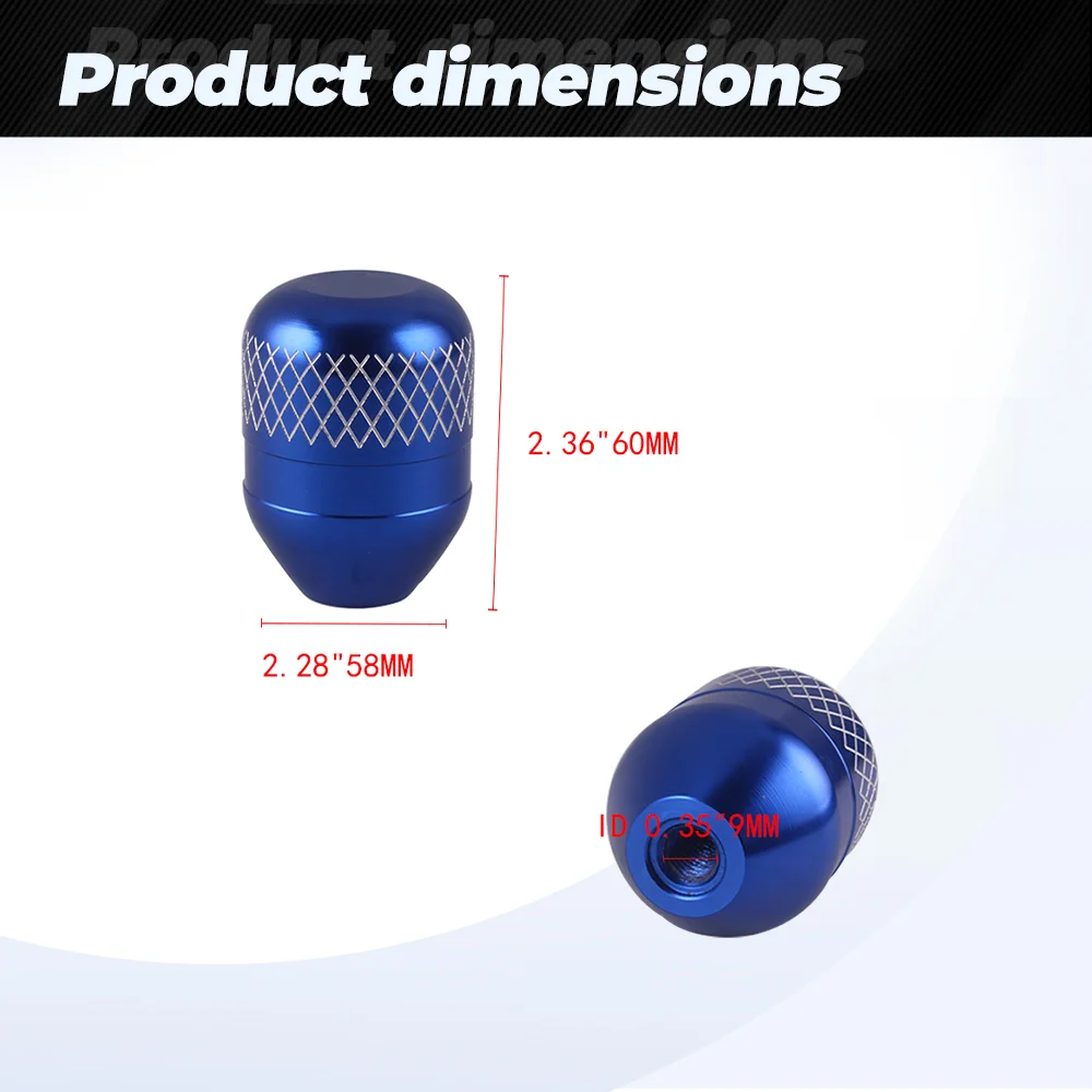 M10x1.5 Aluminum White Engraved Mark Thread Billet Gear Shift Knob Gear Stick Head Shifter Lever For Honda With Logo SFN023