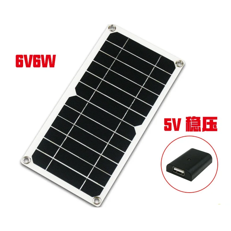 Outdoor Mobile Phone Charging Solar Panel 5v 12v Plate Charge Battery Camping Portable Power Electrical Equipment Supplies Home