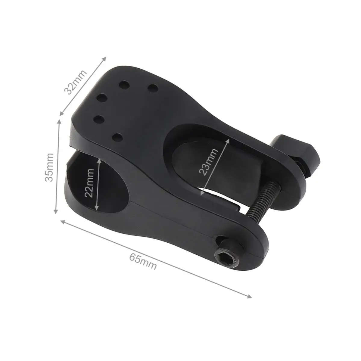 Bicycle Cycle Light Stand Bike Front Mount LED Headlight Holder Clip Rubber for 22-35mm Diameter Flashlight